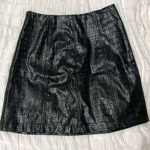Black Leather Skirt